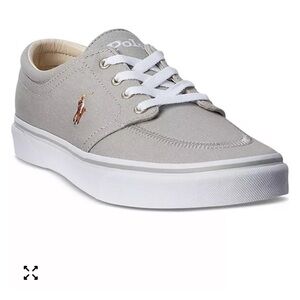 Polo Ralph Lauren Faxon Gray Canvas Sneakers Boat Shoes Sz 7 New